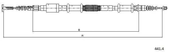 Cable Pull, parking brake (441.4)