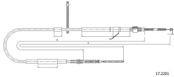 Cable Pull, parking brake (17.2281)