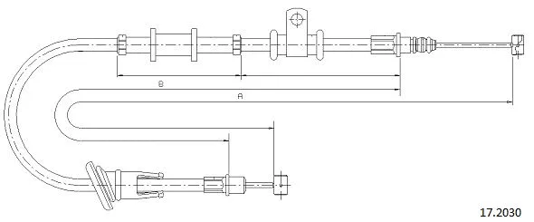 Cable Pull, parking brake (17.2030)