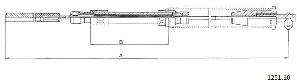 Cable Pull, parking brake (1251.10)