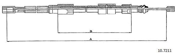 Cable Pull, parking brake (10.7211)