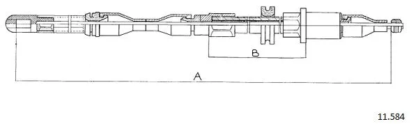 Cable Pull, parking brake (11.584)