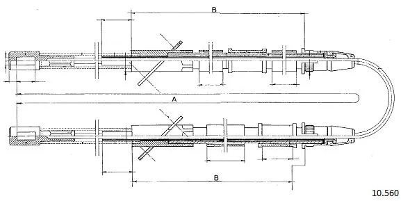 Cable Pull, parking brake (10.560)