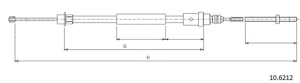Cable Pull, parking brake (10.6212)