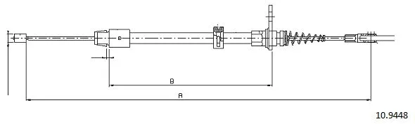 Cable Pull, parking brake (10.9448)