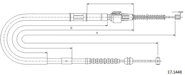 Cable Pull, parking brake (17.1448)