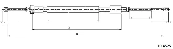 Cable Pull, parking brake (10.4525)