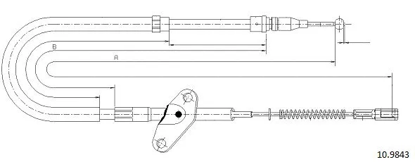 Cable Pull, parking brake (10.9843)