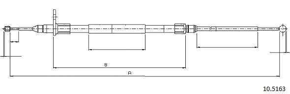 Cable Pull, parking brake (10.5163)