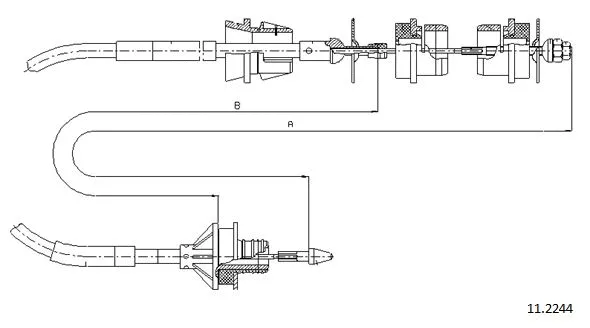 Cable Pull, clutch control (11.2244)