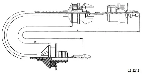 Cable Pull, clutch control (11.2242)