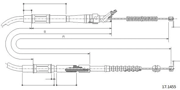 Cable Pull, parking brake (17.1455)