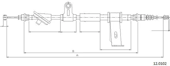 Cable Pull, parking brake (12.0102)