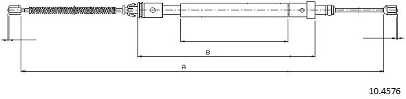 Cable Pull, parking brake (10.4576)