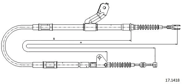 Cable Pull, parking brake (17.1418)