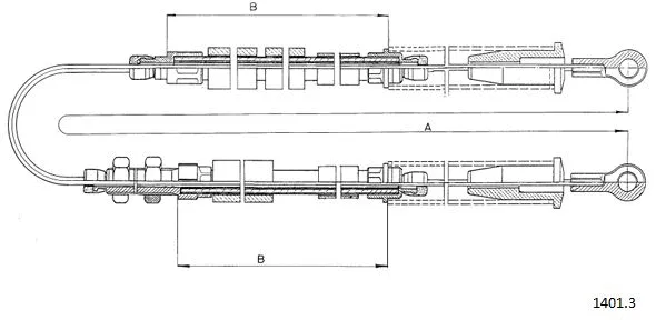 Cable Pull, parking brake (1401.3)