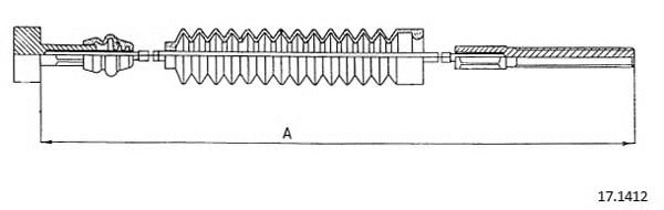 Cable Pull, parking brake (17.1412)
