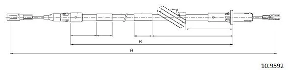 Cable Pull, parking brake (10.9592)