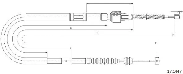 Cable Pull, parking brake (17.1447)