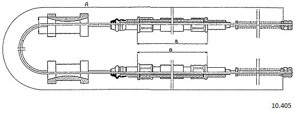 Cable Pull, parking brake (10.405)