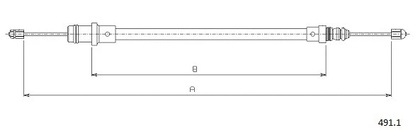 Cable Pull, parking brake (491.1)