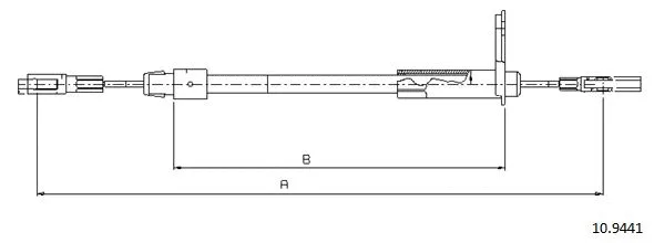 Cable Pull, parking brake (10.9441)
