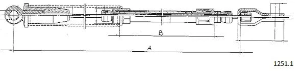Cable Pull, parking brake (1251.1)