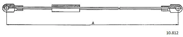 Cable Pull, parking brake (10.812)