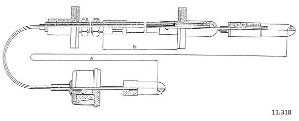 Cable Pull, clutch control (11.318)