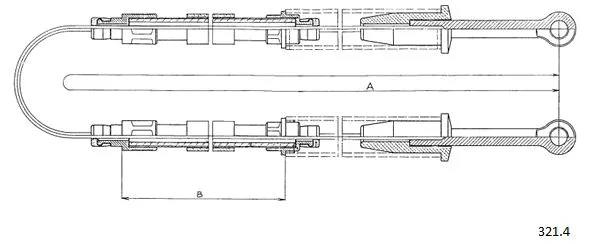 Cable Pull, parking brake (321.4)