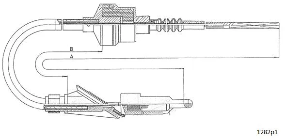 Cable Pull, clutch control (1282P1)