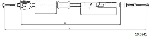 Cable Pull, parking brake (10.5241)