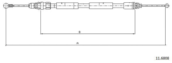 Cable Pull, parking brake (11.6808)