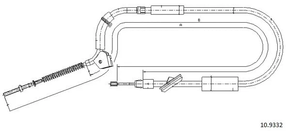 Cable Pull, parking brake (10.9332)