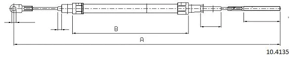 Cable Pull, parking brake (10.4135)