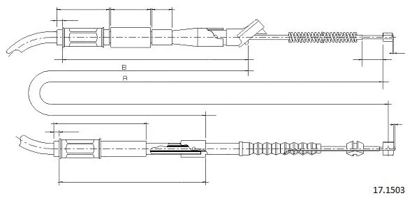Cable Pull, parking brake (17.1503)