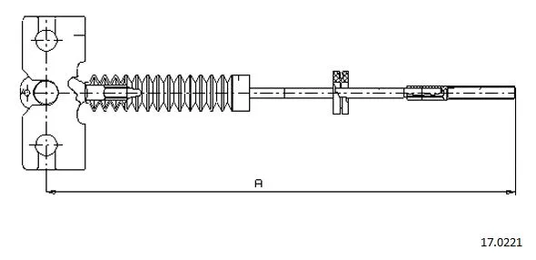 Cable Pull, parking brake (17.0221)