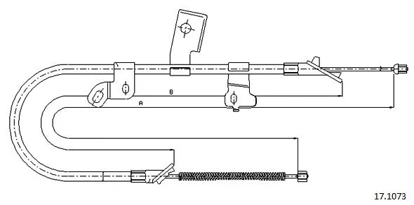 Cable Pull, parking brake (17.1073)