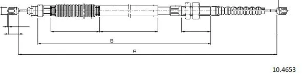 Cable Pull, parking brake (10.4653)