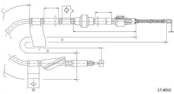 Cable Pull, parking brake (17.4015)