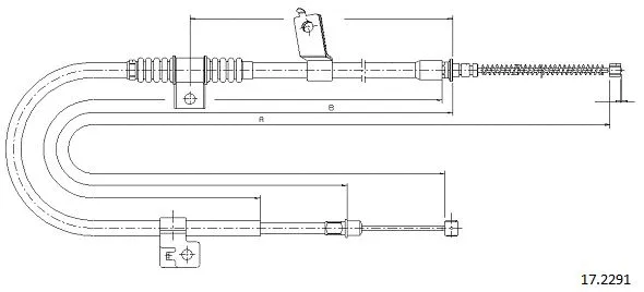 Cable Pull, parking brake (17.2291)