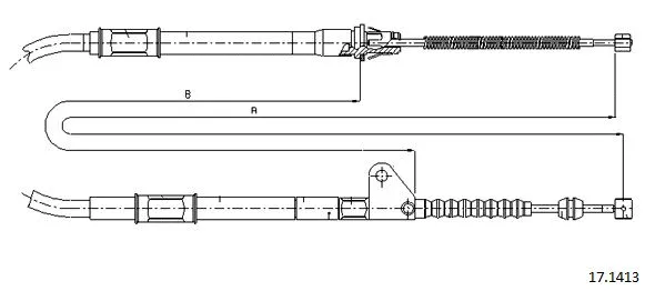 Cable Pull, parking brake (17.1413)