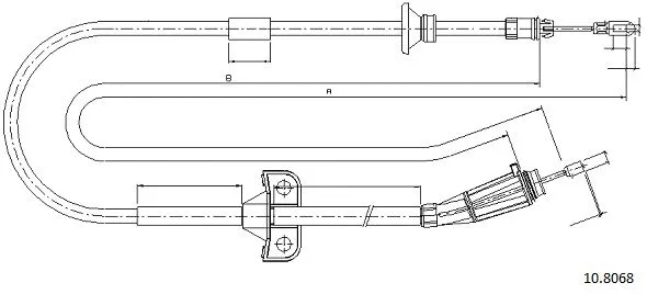 Cable Pull, parking brake (10.8068)