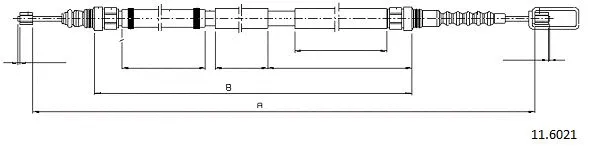 Cable Pull, parking brake (11.6021)