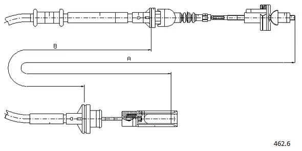 Cable Pull, clutch control (462.6)