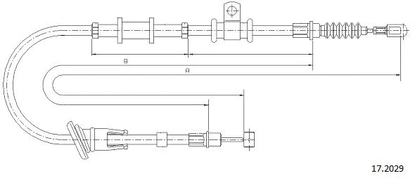 Cable Pull, parking brake (17.2029)