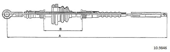 Cable Pull, parking brake (10.9846)