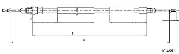 Cable Pull, parking brake (10.4661)