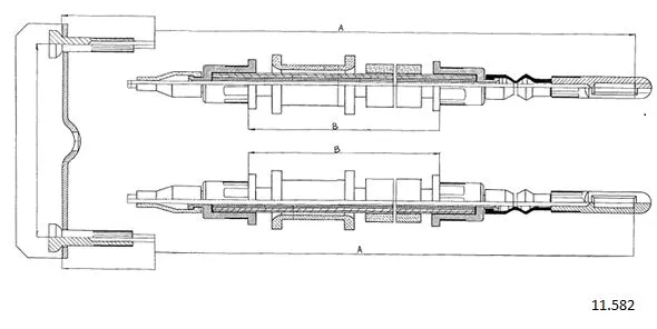 Cable Pull, parking brake (11.582)