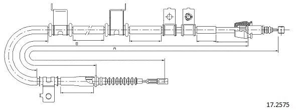 Cable Pull, parking brake (17.2575)